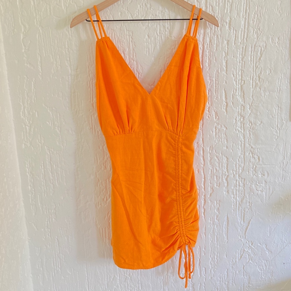 Vici Bright Orange Mini Dress Size Small - Picture 10 of 10
